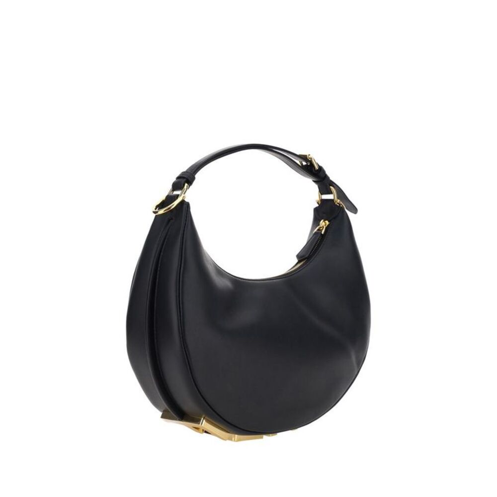 Fendi Black Calf Leather Bos Taurus Shoulder Women's Bag - Picture 2 of 4